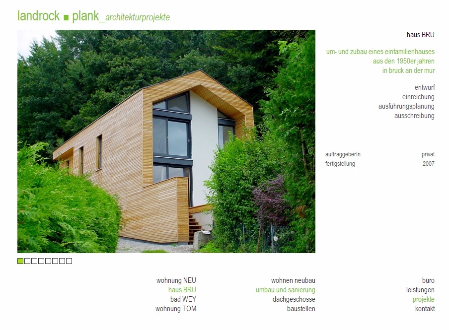 Screenshot www.architekturprojekte.at